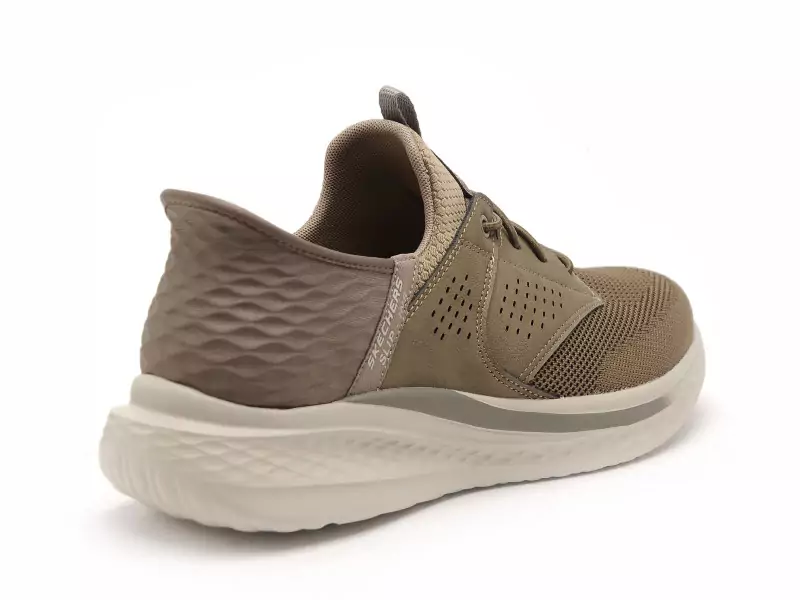 Skechers 210889 SLADE Kaki Baskets Basses Homme