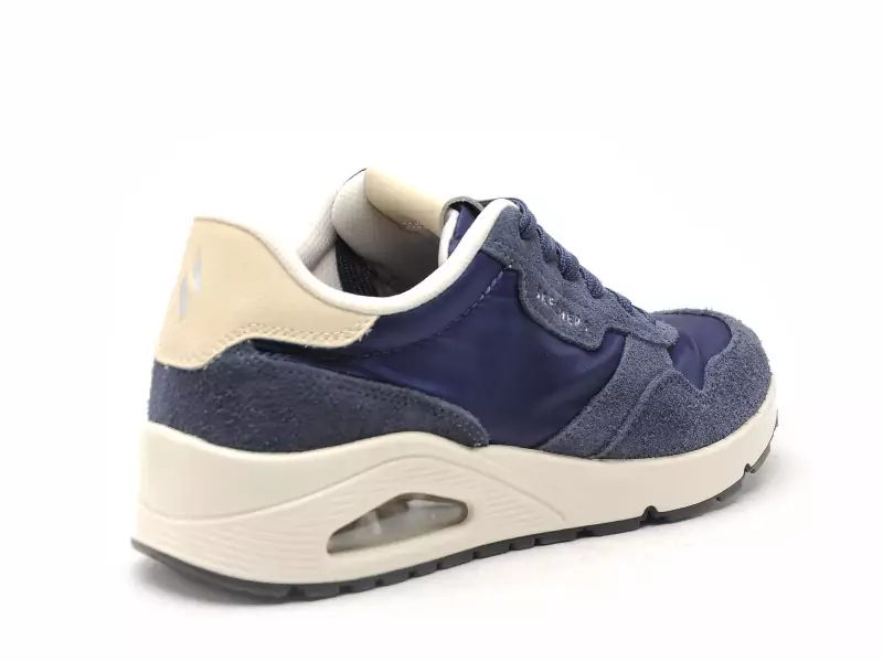 Skechers 183053 UNO Bleu Baskets Basses Homme