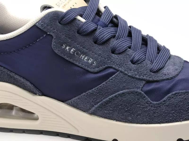 Skechers 183053 UNO Bleu Baskets Basses Homme