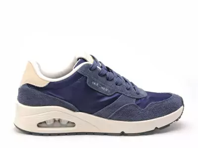 183053 UNO Bleu Baskets Basses Homme