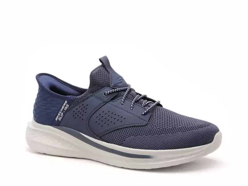 Skechers 210889 SLADE Bleu Baskets Basses Homme