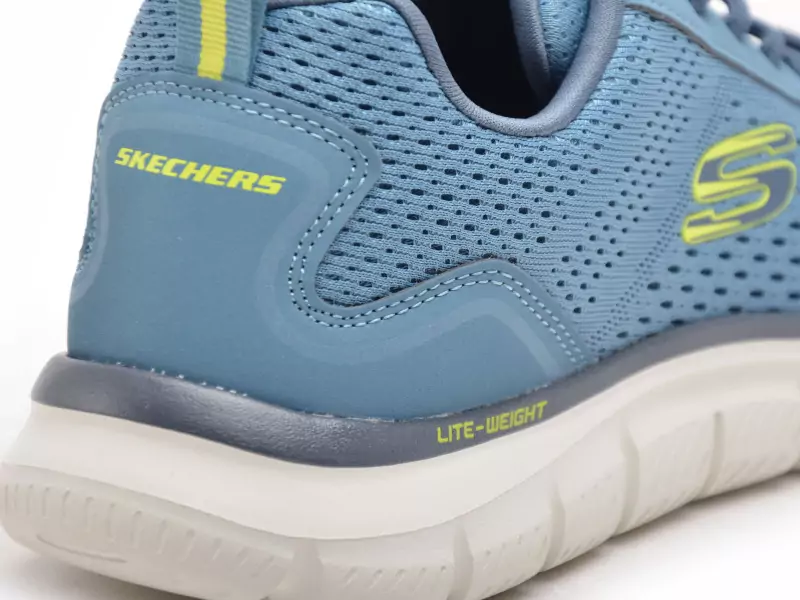 Skechers 232758 TRACK Bleu Baskets Basses Homme