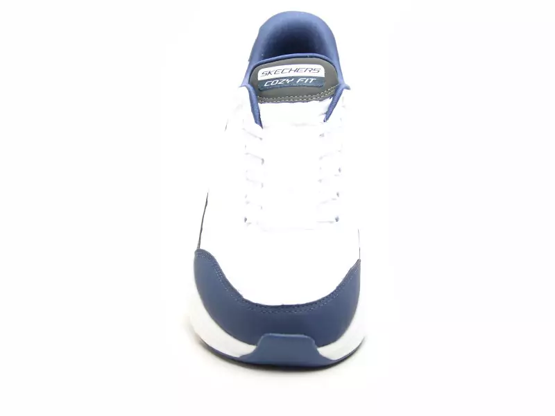 Skechers 232619 COSYFIT Blanc Baskets Basses Homme