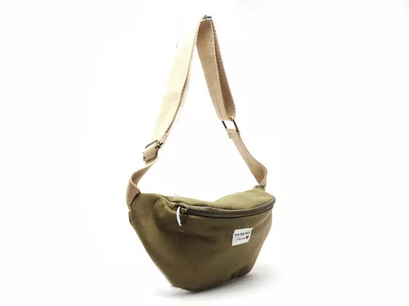 Pieces SAC PCJOLINE QUOTE BUMBAG FC Kaki Accessoires Femme