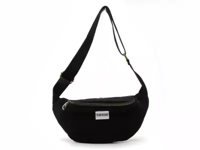 SAC PCJOLINE QUOTE BUMBAG FC Noir Accessoires Femme