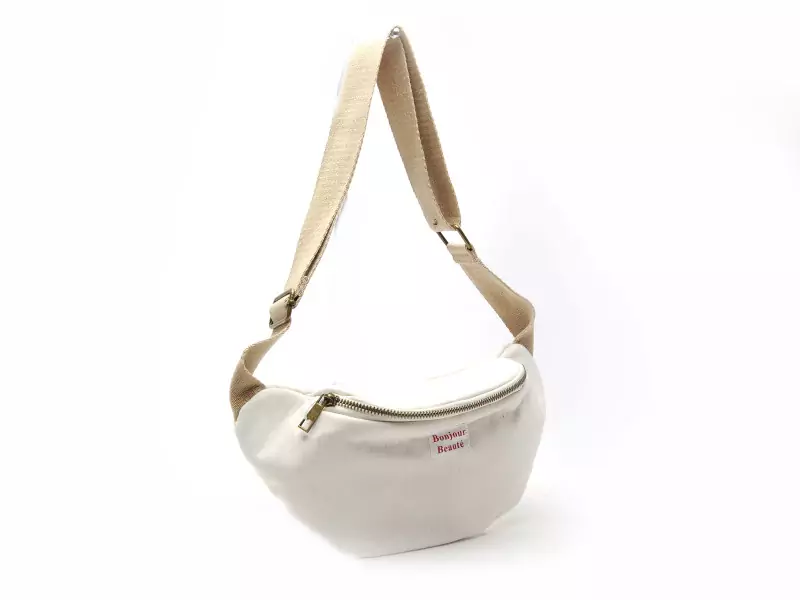 Pieces SAC PCJOLINE QUOTE BUMBAG FC Beige Accessoires Femme