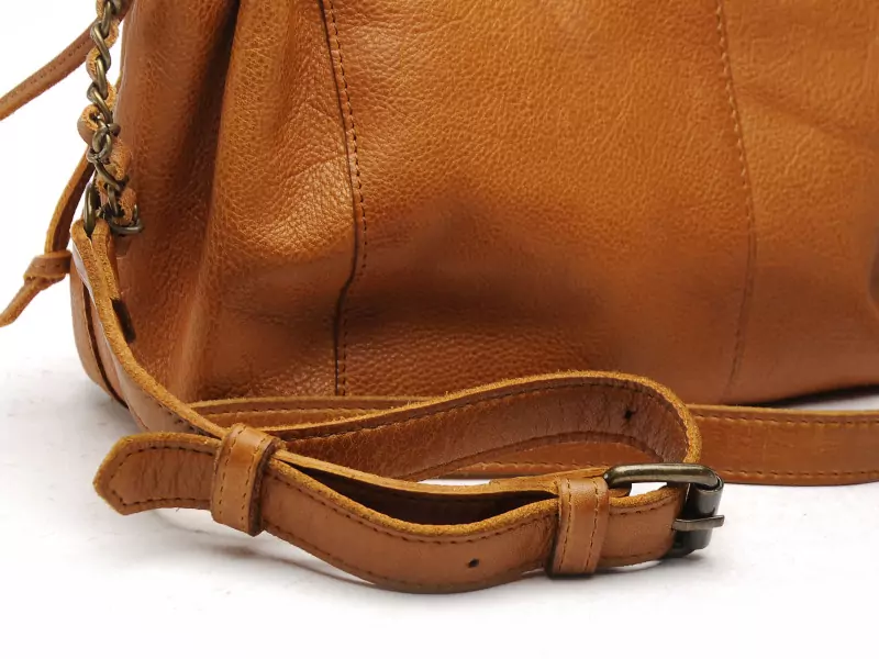 Pieces SAC PCPIHANNA LEATHER CROSS BODY FC Marron Accessoires Femme