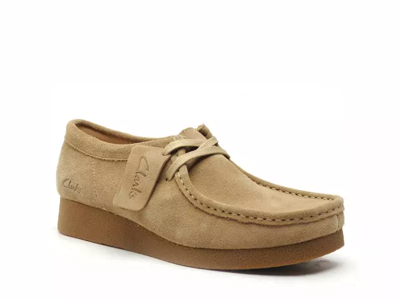 Clarks WALLABEE EVO Beige Mocassins Femme