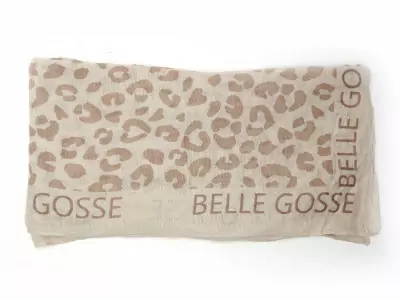 FOULARD PCSABRI LEO STATEMENT SCARF WVN FC Beige Foulards - Echarpes Femme