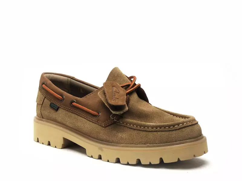Clarks CLEYHILL BOAT Beige Mocassins Homme