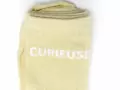 Pieces CHAUSSETTES PCSEBBY LONG GLITTER STATEMENT SOCK NOOS Jaune Chaussettes Femme