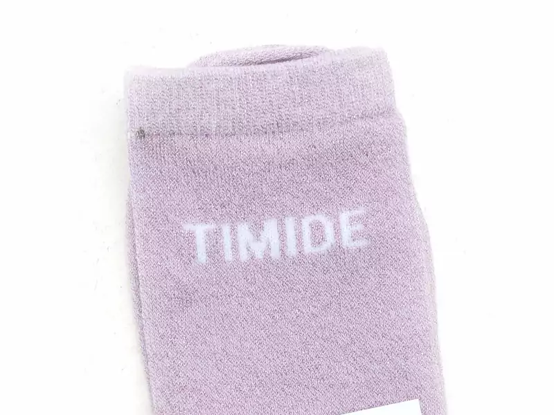 Pieces CHAUSSETTES PCSEBBY LONG GLITTER STATEMENT SOCK NOOS Violet Chaussettes Femme