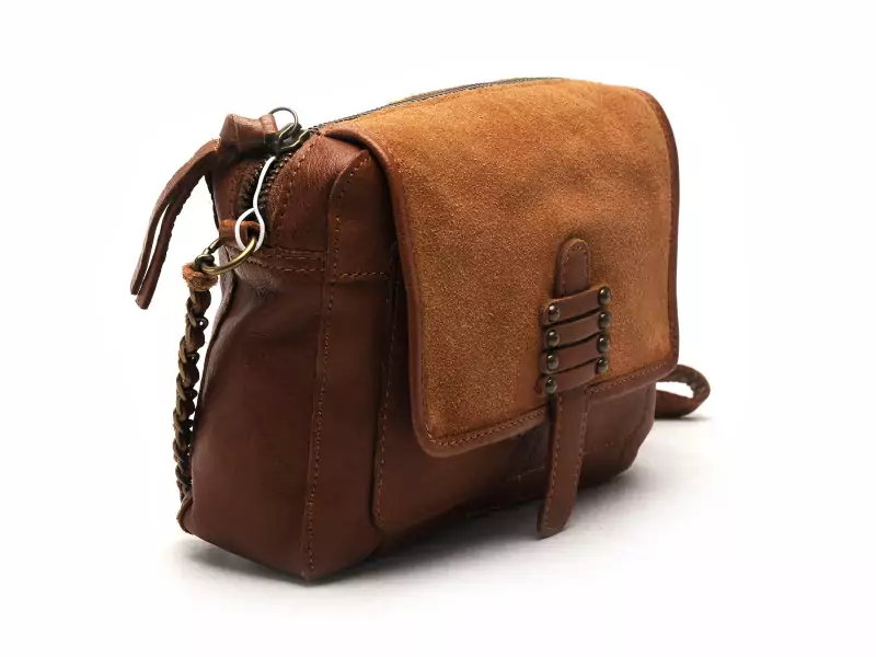 Pieces SAC PCBEA LEATHER CROSS BODY FC Marron Accessoires Femme