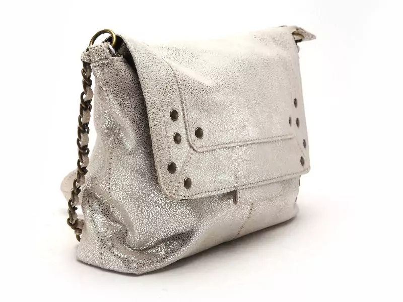Pieces SAC PCFELIZIA LEATHER CROSS BODY Argent Accessoires Femme