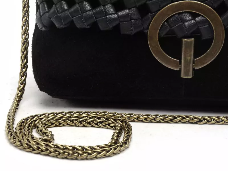 Pieces SAC PCBENNA LEATHER BRAIDED CROSSBODY FC Noir Accessoires Femme