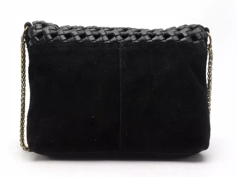 Pieces SAC PCBENNA LEATHER BRAIDED CROSSBODY FC Noir Accessoires Femme