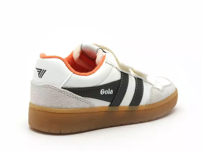 Gola EAGLE STRAP Blanc Baskets Basses Garçon