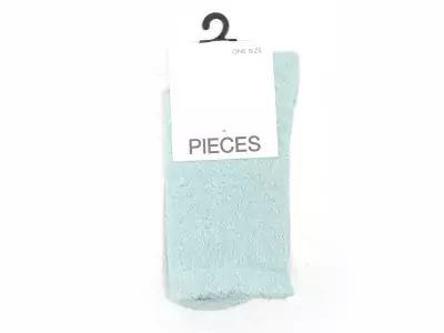 CHAUSSETTES PCSEBBY GLITTER LONG SOCKS NOOS BC Vert