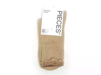 CHAUSSETTES PCAFIA SOCKS NOOS Beige Chaussettes Femme