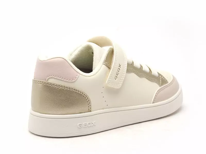 Geox J ECLYPER GIRL J65LRB Blanc Baskets Basses Fille