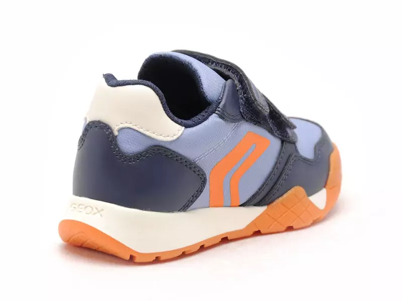 Geox J RANNE BOY J65NEA Bleu Baskets Basses Garçon