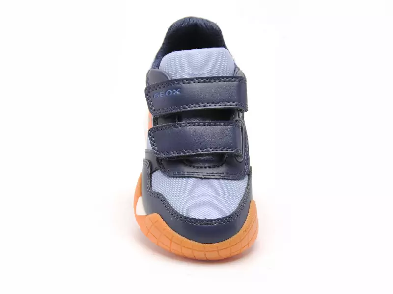 Geox J RANNE BOY J65NEA Bleu Baskets Basses Garçon