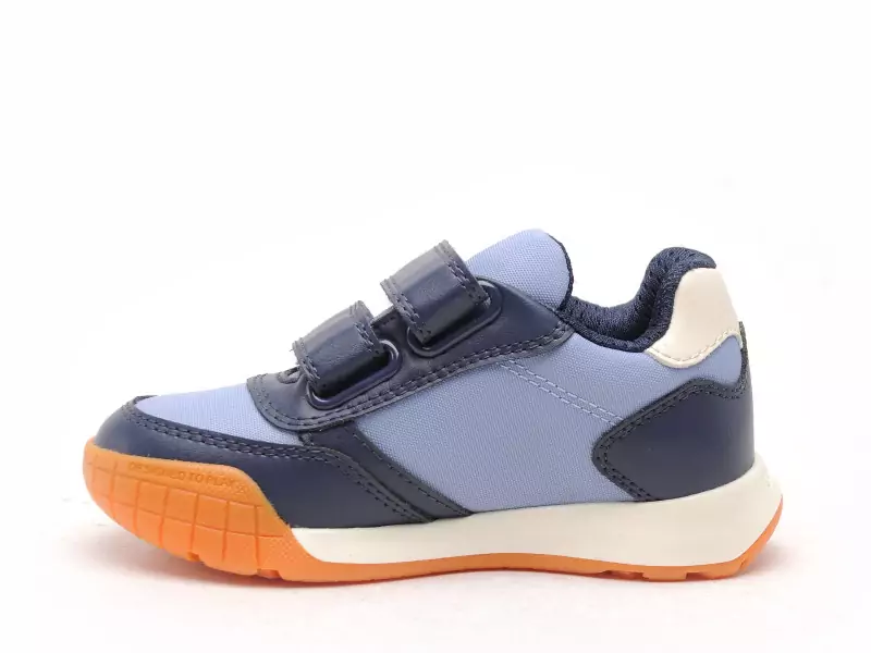 Geox J RANNE BOY J65NEA Bleu Baskets Basses Garçon