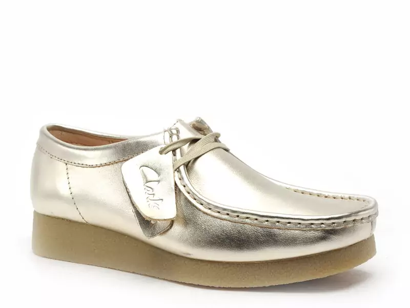 Clarks WALLABEE EVO Or Mocassins Femme