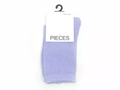 CHAUSSETTES PCSEBBY GLITTER LONG SOCKS NOOS BC Bleu Chaussettes Femme