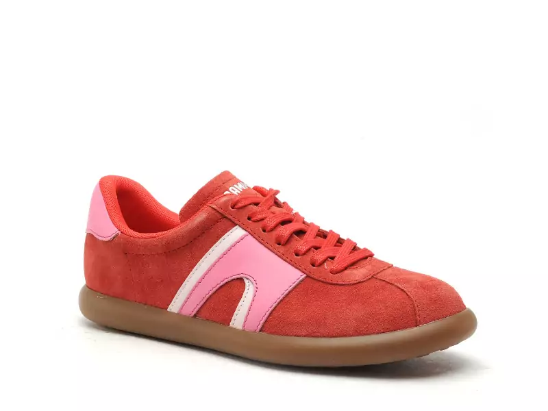 Camper K201608 Rouge Baskets Basses Femme