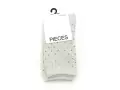 Pieces CHAUSSETTES PCSEBBY GLITTER LONG PATTERN NOOS BC Blanc Chaussettes Femme