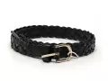 Pieces CEINTURE PCAVERY LEATHER BRAIDED SLI BELT NOOS Noir Accessoires