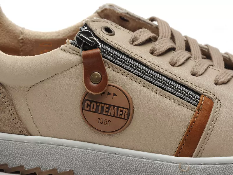 Cotemer CUSSIK Beige Baskets Basses Homme