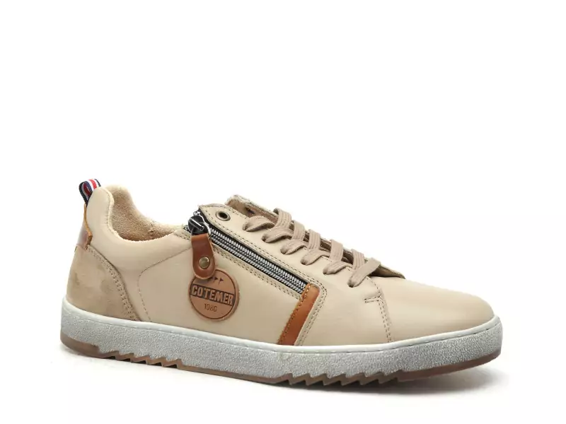 Cotemer CUSSIK Beige Baskets Basses Homme