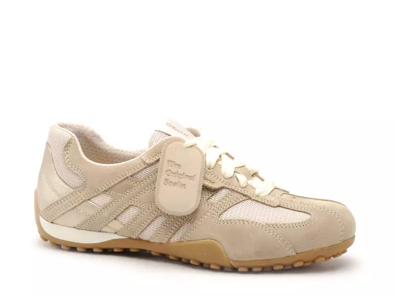 Geox D SNAKE ORIGINAL D65B0A Beige Baskets Basses Femme