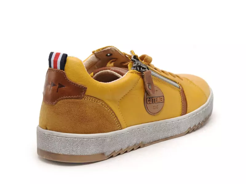 Cotemer CUSSIK Jaune Baskets Basses Homme