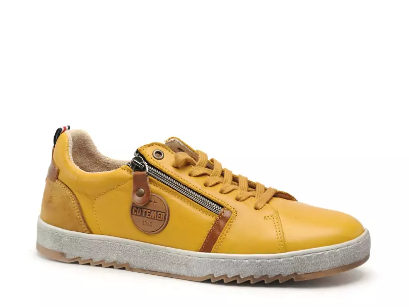 Cotemer CUSSIK Jaune Baskets Basses Homme