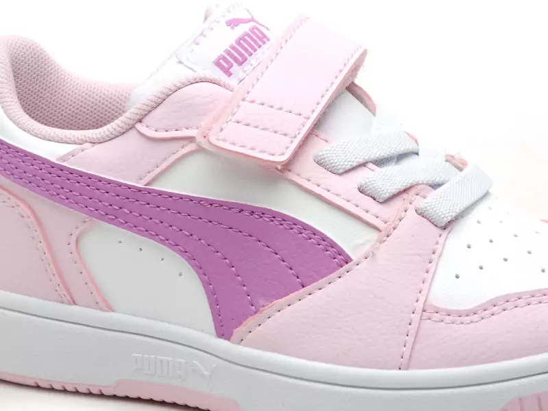 Puma PUMAREBOUNDV6 LOCOME Blanc Baskets Basses Fille