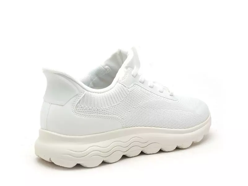 Geox D SPHERICA PLUS D557MA Blanc Baskets Basses Femme