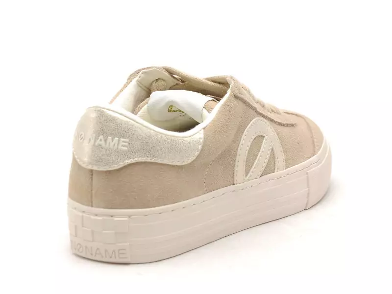 No Name ARCADE TOE SIDE Beige Baskets Basses Femme