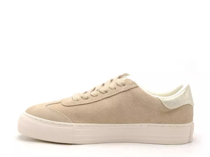 No Name ARCADE TOE SIDE Beige Baskets Basses Femme