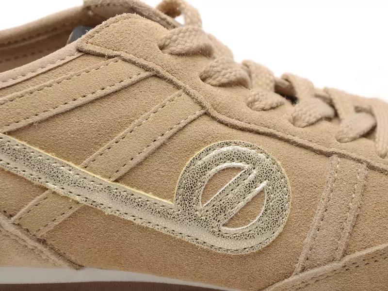 No Name EVO RUN Beige Baskets Basses Femme