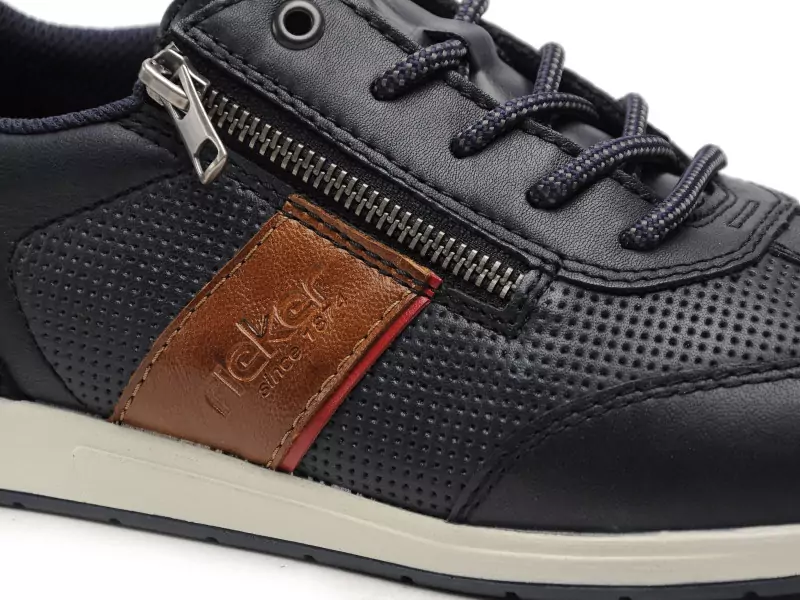 Rieker 11927 Bleu Baskets Basses Homme