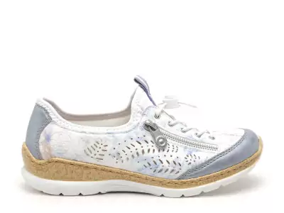 N42K6 Blanc Derbies Femme