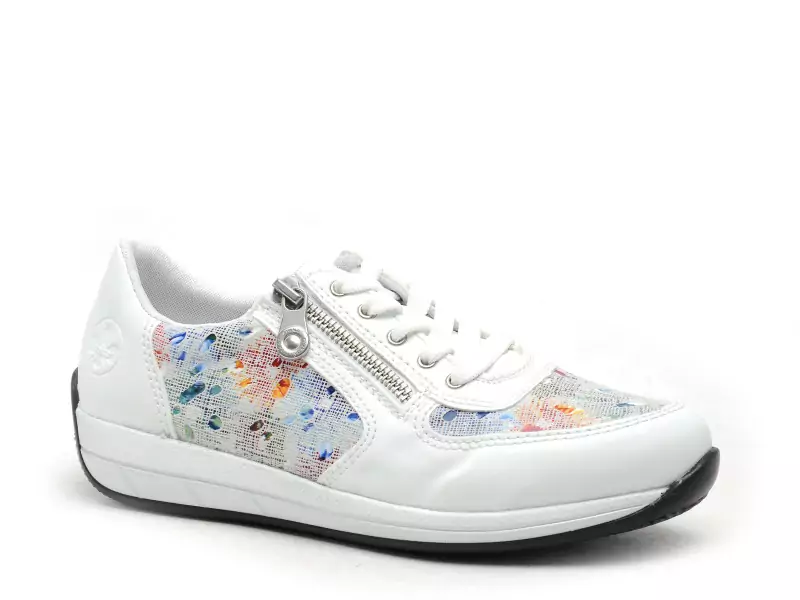 Rieker N1112 Blanc Baskets Basses Femme
