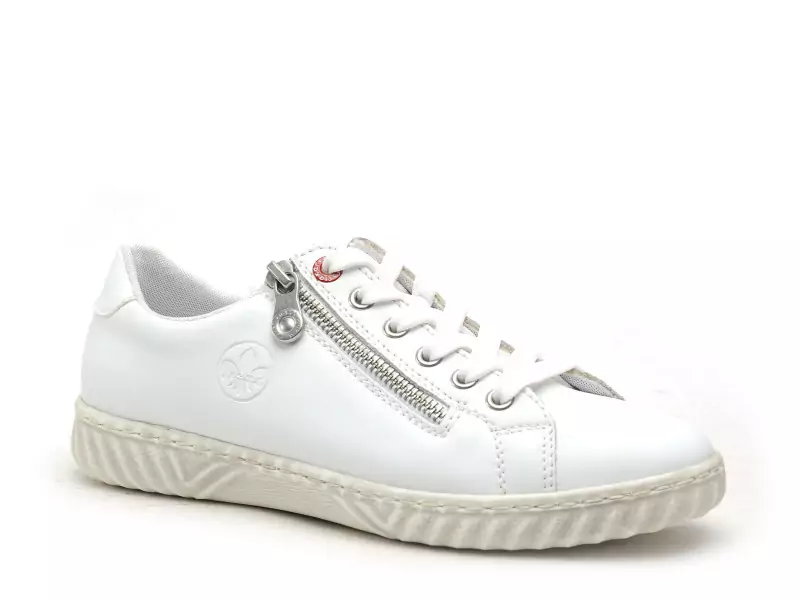 Rieker N0900 Blanc Baskets Basses Femme