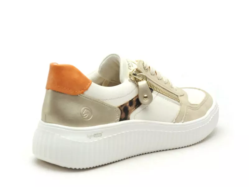 Remonte D3E05 Beige Baskets Basses Femme