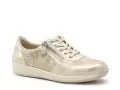 Rieker N1112 Beige Baskets Basses Femme