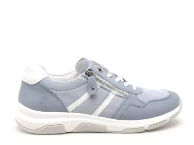 D1S04 Bleu Baskets Basses Femme