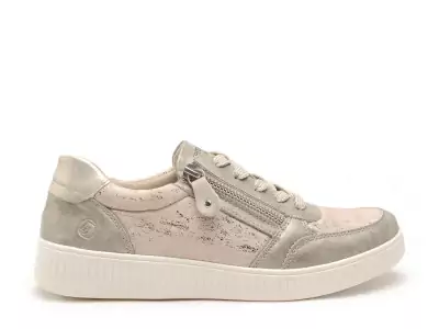 D2E05 Beige Baskets Basses Femme
